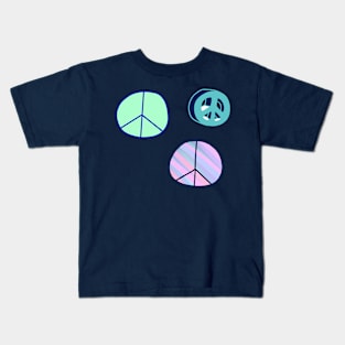 Three Peace Signs Kids T-Shirt